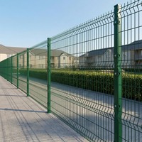 Buiten tuin 3D gebogen schuttingpanelen gegalvaniseerd staal poedercoating roestvrij gebogen gaas privacy afscherming