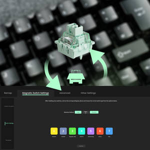 Clavier magnétique Akko MonsGeek FUN68 HE ISO, disposition DE 65%, touches transparentes noires, RT0.005mm, taux de polling 8K, clavier de jeu - Product Image 5