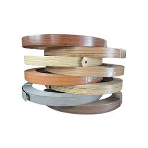 ABS PVC Acrylic Smooth Solid Color Glossy Wood Grain Matte Edge Banding Trim Tape Flexible Plastic Strips Furniture Accessories