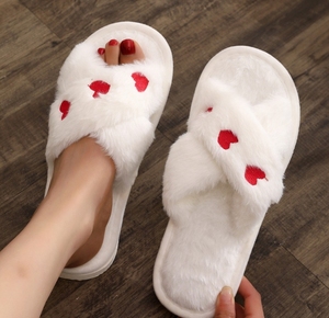 Wholesale New Trends EVA Sole Open Toe Slippers Artificial Fur Cheap Flat Slippers for Ladies With Wholesale Hot Sale - Product Image 6