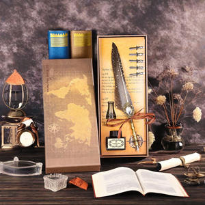 Vintage 0.5mm Ballpoint <b>Pen</b> <b>Gift</b> <b>Box</b> Star Gemstone Sparkle Durable Metal Black Ink Novelty Design for Writing Bonvan 25BVA007 - Product Image 5