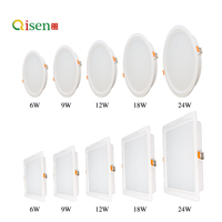 Plafonniers LED ultra-minces en aluminium 6W-24W CCT, CRI80+, dimmables, avec garantie 5 ans, certifiés CE, EMC, IES, LVD, RoHS pour driver.