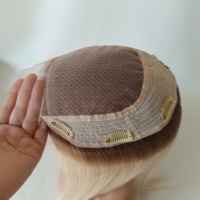 Vente en gros usine : Topper 100% cheveux humains, 6x6 7x7 8x8 7x8, avec dessus en dentelle et dos tissé, nœuds invisibles, respirant, pour femmes souffrant de perte de cheveux