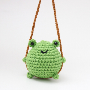 2026 Simpatici Peluche all'Uncinetto a Forma di Pulcino, Coniglio, Pinguino, Rana, Accessorio da Appendere allo Specchietto Retrovisore <span class=keywords><strong>Auto</strong></span>, Regali di Laurea - Product Image 1