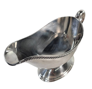 Salsa con acabado en plata Vintage, botes para salsa, el más adecuado para el hogar, cocina india, botes para salsa de acero inoxidable de la India - Product Image 4