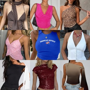 <span class=keywords><strong>Top</strong></span> corti da donna senza maniche a taglio basso, Versatile desiderio puro Sexy, nastro scorrevole, stile Casual, promozione del produttore - Product Image 1