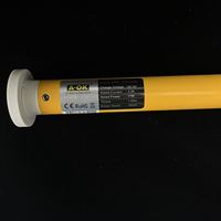 Moteur tubulaire A-OK AM28-1.5/30-ES-EQ 28 mm, batterie rechargeable intégrée, moteur intelligent pour stores enrouleurs