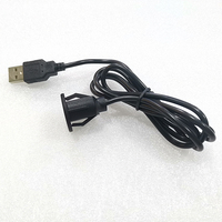 Stecker Buchse USB-Adapter Kabel Geflecht Kabelbaum für Autos Computer USB-Kabel Anschluss Verlängerung Radio Player USB-Patchkabel