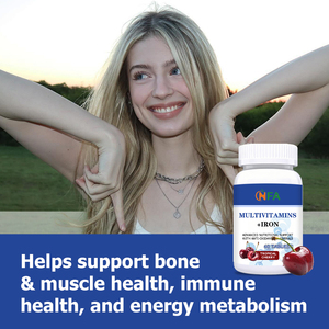 Comprimés de multivitamines OEM ODM avec vitamine Thiamine Folate pour soutenir les niveaux de fer, la santé des os, des muscles et du système immunitaire, et le métabolisme énergétique - Product Image 5