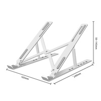 Support pliable pour ordinateur portable, base de support portable pour tablette, support réglable avec refroidissement pour accessoires d'ordinateur portable et de tablette