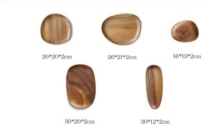 Solid Wooden <strong>Pizza</strong> Dishes Tray <strong>Plates</strong> <strong>Set</strong> Wedding Decorative Cake Wooden Serving Dinner <strong>Plate</strong> Round Acacia Wood Charger <strong>Plate</strong> - Product Image 4
