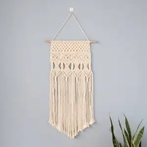 트위스트 코스터 코튼 싱글 스트랜드 macrame 벽화 touw 벽 예술 wallhanging