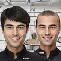 Perruque Courte et Volumineuse pour Hommes, Styles Brésiliens et Vietnamiens, Fibre Haute Température, Qualité Supérieure, Noir, Direct Usine