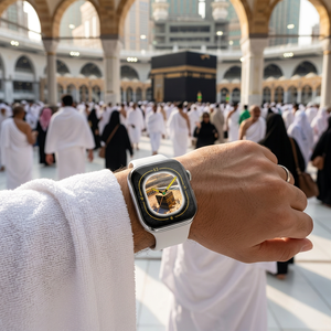 Smartwatch Islamico con Forte Biblioteca di Duas e Hadith Musulmani, Avvisi Azan, Direzione <span class=keywords><strong>della</strong></span> Qibla e Localizzatore di Moschee Vicine - Product Image 1