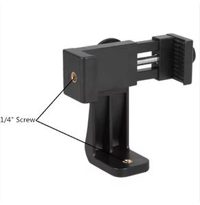 Diseño único 1/4 cabeza de tornillo MONTAJE DE Clip de teléfono móvil aleación Flexible impermeable y seguimiento inteligente de PC para uso de escritorio monopié de trípode - Product Image 5