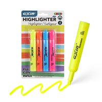 Gxin G-333-4 Vente directe d'usine Surligneur multicolore Panneau fin pointe de ligne fax copie papier Personnalisable Surligneur Marqueur Stylos