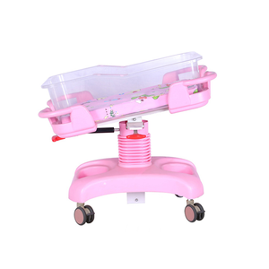 ABS Cuna de bebé Hospital Cama infantil Altura ajustable Función de inclinación Cuna médica recién nacido OEM Color personalizado Suministro a granel - Product Image 1