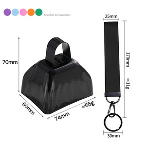 Campanella Sportiva in Ferro da 3 Pollici con Logo Personalizzato, Clip e Anello Portachiavi per Tifo di Squadra, Eventi Scolastici e Regali Promozionali - Product Image 3