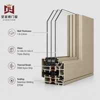 Ventanas Abatibles de Aluminio con Doble Acristalamiento, Eficiencia Energética para Viviendas, Tamaño Personalizado, Fabricante OEM ODM, Certificación CE
