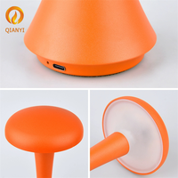 Lampe de table sans fil en aluminium, design nordique, interrupteur tactile, batterie rechargeable USB 1800mAh pour la maison, le bar, le café, l'hôtel