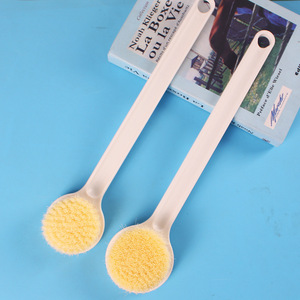 <b>Bath</b> Brush Long Handle Soft Bristle Back <b>Scrubber</b> White PP Material For Bathing Skin Care - Product Image 4