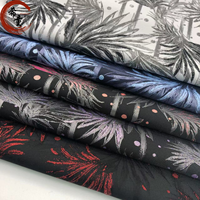 Tissu de confection de robes en jacquard brocart métallique polyester de qualité supérieure et jacquard brocart à motifs magnifiques