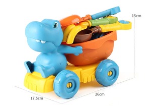 ชุดของเล่นอาบน้ำปลอดภัยรักษ์โลกสำหรับเด็ก ฤดูร้อน ปี 2024 ชุดแม่พิมพ์ทราย ชุดเครื่องมือพลั่วชายหาด ของเล่นทรายสำหรับเดินทางกลางแจ้ง 15 ชิ้น - Product Image 4