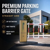 Barrière de stationnement automobile personnalisée avec bras de 6 m, capteur radar anti-effraction, système de contrôle de trafic pour péage autoroutier