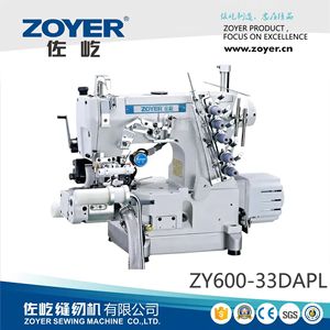 จักรเย็บผ้าโอเวอร์ล็อค 3 เข็ม 5 เส้น ยี่ห้อ Zuoyi ระบบขับเคลื่อนโดยตรง ตัดอัตโนมัติ แบบอุตสาหกรรม  ฐานเรียบ  ใช้งานแบบกลไก - Product Image 5