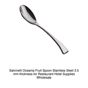 Cuchara para Postre Salvinelli Oceania de Acero Inoxidable 18/10, 3.5 mm de Grosor - Product Image 2
