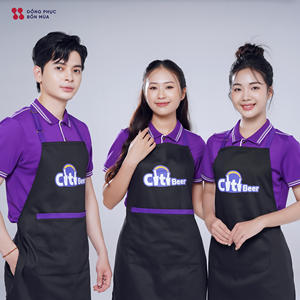 Camiseta Polo Personalizada OEM con Delantal, Uniforme para Personal de Servicio de Cafeterías y Restaurantes - Product Image 4