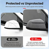 Coque de rétroviseur en fibre de carbone véritable, accessoires extérieurs en fibre de carbone sèche pour Tesla Model Y