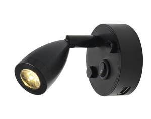 Phòng ngủ hiện đại tường <span class=keywords><strong>LED</strong></span> đọc sách ánh sáng cho RV du thuyền DC <span class=keywords><strong>12V</strong></span> Spotlight với USB sạc cổng Đèn tường cho RV Camper Motorhome - Product Image 5