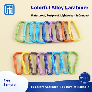 Mosquetón en forma de calabaza amarilla Macaron, hebilla de gancho rápido, venta al por mayor de fábrica, Material de aleación, llavero de Metal pintado - Product Image 2