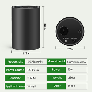 Khuếch Tán Nhà Sản Xuất Sang Trọng Không Dây Mini Xách Tay USB Có Thể Sạc Lại Không Có Nước Khuếch Tán Không Khí OEM/ODM Tinh Dầu Khuếch Tán Hương Thơm - Product Image 5