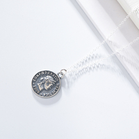 Collares de Plata de Ley 925 con Moneda Redonda Retro de la Confederación Helvética de Suiza de 1988
