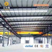 Parc industriel de logistique intelligente, entrepôt en structure métallique, bâtiment métallique préfabriqué avec un design de haute technologie