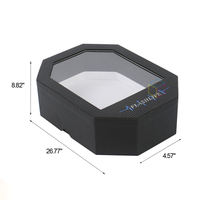 Boîte Cadeau Octogonale de Luxe Personnalisée pour Gâteaux de Lune, Embossée à Chaud Doré, Emballage Écologique avec Fermeture Magnétique pour Chocolats – Vente en Gros