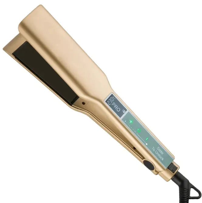 Piastra per capelli professionale in titanio piastra per capelli alla moda ptc heater wave bigodino all'ingrosso etichetta privata personalizza