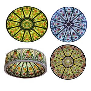 Cúpula de Iluminación para Hotel, Estilo Europeo, con Bloques de Vidrio con Diseño de Rosas, Personalizada de Fábrica, Tipo Tiffany Skyline - Product Image 2
