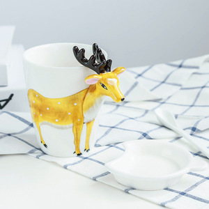 Venta al por mayor té animal lindo <span class=keywords><strong>tazas</strong></span> jirafa Taza de cerámica personalizada café divertido único de cerámica 3D taza - Product Image 6