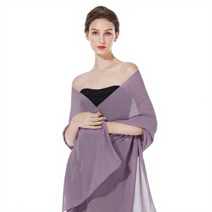 Écharpe carrée en <span class=keywords><strong>mousseline</strong></span> de rayonne pour femme, châle élégant et festif pour robes de soirée, mariages d'été - Product Image 4