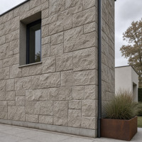 Nouvelle dalle de pierre artificielle brute 2027, 1500x750x60mm, panneau de pierre artificielle PU pour revêtement mural extérieur