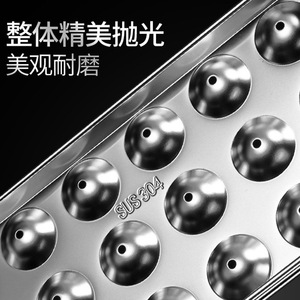 Moule à glaçons sphériques en acier inoxydable 304 avec couvercle, pour faire des boules de glace rondes pour cocktails, whisky, fêtes, usage commercial et résidentiel - Product Image 4