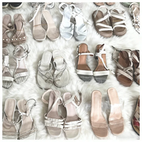 Sandales d'occasion pour femmes en vente directe d'usine GZ, stock de chaussures d'occasion, design de mode haut de gamme, sandales d'occasion pour femmes en gros