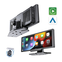 Écran tactile HD IPS portable de 10,26 pouces avec CarPlay, fonction Mirror Link et caméra de recul