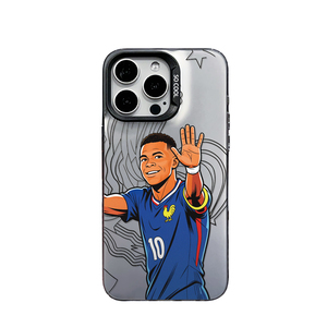 <span class=keywords><strong>Coque</strong></span> antichoc en TPU mat avec cadre de protection d'objectif, motif dessin animé joueur de football français 10 maillot bleu, pour <span class=keywords><strong>iPhone</strong></span> 17 16 15 14 <span class=keywords><strong>13</strong></span> Pro Max - Product Image 6