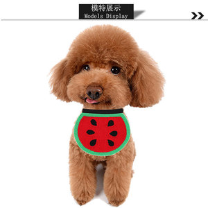 Baberos para mascotas para perros y gatos, diseño de frutas, material de hilo de tejido de sarga, uso en otoño, tamaño pequeño, mediano y grande - Product Image 3