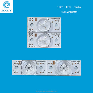 Ensemble de perles <span class=keywords><strong>LED</strong></span> universelles 6V 3V pour rétroéclairage de téléviseur <span class=keywords><strong>LCD</strong></span>, modification de perles <span class=keywords><strong>LED</strong></span> pour rétroéclairage - Product Image 1