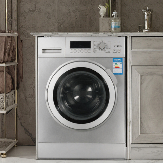 Household Large Capacity Intelligent 10 kg Variable Frequency Full Automatic Front Load Washing Machine with Hot Dry 2 in 1